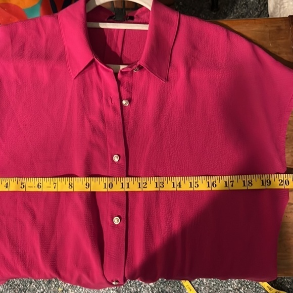Jones New York Blouse Hot Pink Size Small - Picture 5 of 7